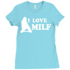 I Love Milf Ladies Fitted T-Shirt