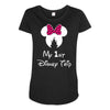 My 1st Disney Trip Maternity Scoop Neck T-shirt