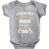 legendary riders are born in 1969 Baby Bodysuit