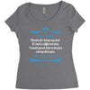Dear Daddy, Thanks for Being my Dad Baby Boy Letter to Father Women's Triblend Scoop T-shirt