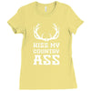 kiss my country ass Ladies Fitted T-Shirt
