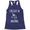 i believe in unicorns 2 Racerback Tank