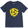 45 rpm vinyl record t shirt dj music records mens ladies tee funny V-Neck Tee