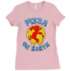 pizza on earth Ladies Fitted T-Shirt