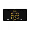 kings are born in 1952 License Plate