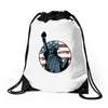 us flag 2 Drawstring Bags