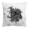 lion zentangle Throw Pillow