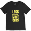 less people, more cats V-Neck Tee