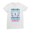 Never Underestimate the Strength of a Thyroid Cancer Warrior Ladies Fitted T-Shirt