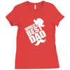 World's Best Dad Ever Ladies Fitted T-Shirt