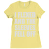 weight lifting gym fitness training Ladies Fitted T-Shirt