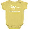 cricket it's an aussie thing Baby Bodysuit