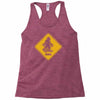 big foot xing big foot crossing sasquatch Racerback Tank