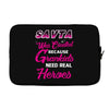 Savta Was Created Because Need Real Heroes Laptop sleeve