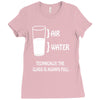technically the glass is always full Ladies Fitted T-Shirt