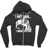i dont snore i dream i`m a 4 x 4 Zipper Hoodie