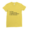 the oc allergic reaction Ladies Fitted T-Shirt