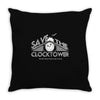 save the clocktower Throw Pillow