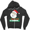 santas cumming Zipper Hoodie
