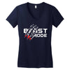 Beast Mode Women's V-Neck T-Shirt