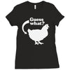 chicken butt Ladies Fitted T-Shirt