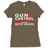 limited edition gun control Ladies Fitted T-Shirt