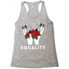 equality white Racerback Tank