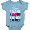 Reading Yoga Wine Balance Baby Onesie