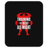 train to beat all might Mousepad