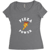 Pizza Power Women's Triblend Scoop T-shirt