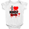 i love house music t shirt men logo3 new t shirt clothing design men Baby Onesie