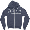 pi delicious math Zipper Hoodie