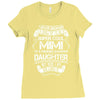 Super Cool Mimi Of A Freaking Awesome Daughter Ladies Fitted T-Shirt