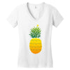 pineapple christmas tree Women's V-Neck T-Shirt