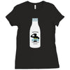 10. fight milk 002 Ladies Fitted T-Shirt