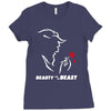 beauty and the beast Ladies Fitted T-Shirt