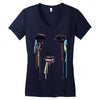 watercolor eyes Women's V-Neck T-Shirt