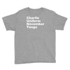 charlie uniform november tango Youth Tee
