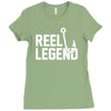 reel legend funny lure father's day country fishing bass humor Ladies Fitted T-Shirt