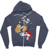 revenge of the damsels Zipper Hoodie
