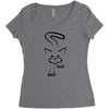 cat Women's Triblend Scoop T-shirt