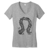 greedy caterpillar Women's V-Neck T-Shirt