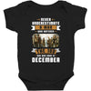 Never Underestimate A Man Who Watches The 100 And Was Born in December Baby Bodysuit