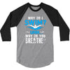 why do i swim why do you breath 3/4 Sleeve Shirt
