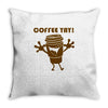 coffee yay Throw Pillow