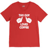 this guy loves coffee V-Neck Tee