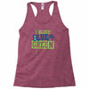 i bleed blue and green Racerback Tank