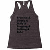 frenchies united Racerback Tank