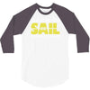 born to sail forced to work 3/4 Sleeve Shirt