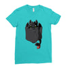 pocket toothless Ladies Fitted T-Shirt